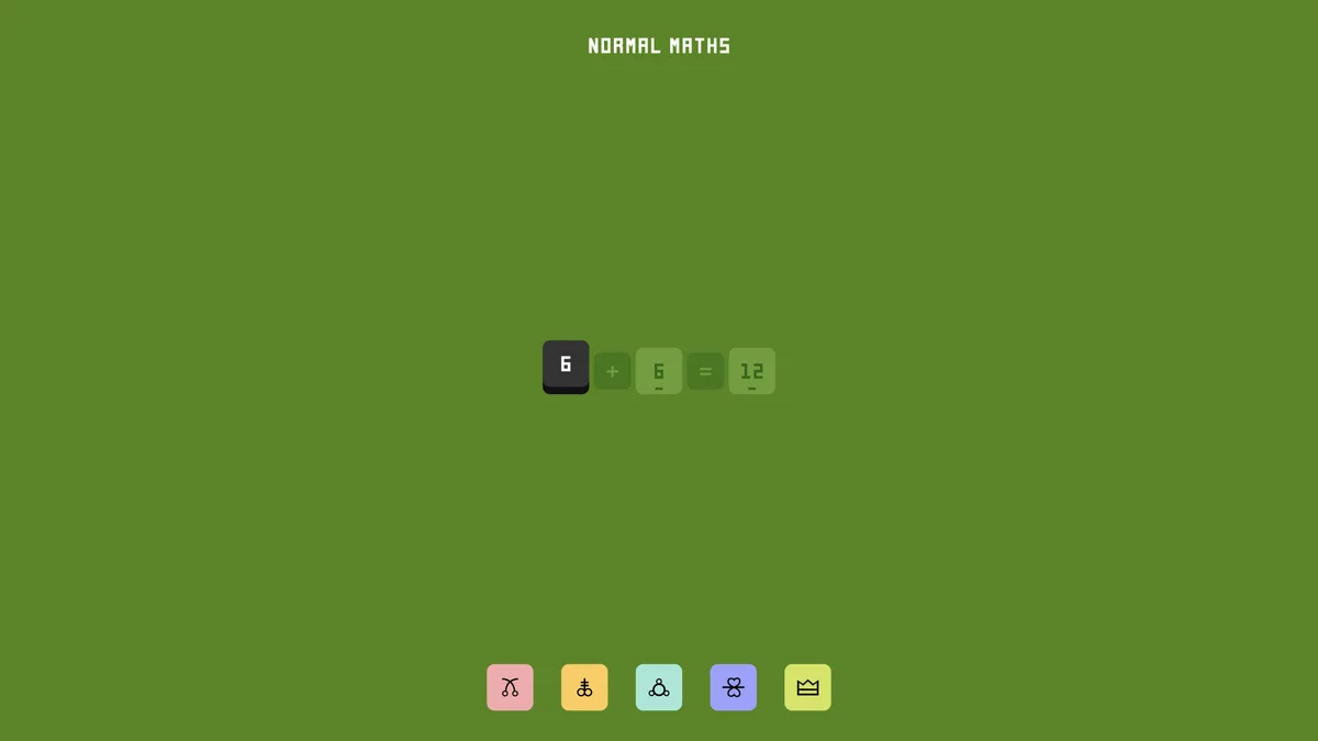 Normal Maths browser game