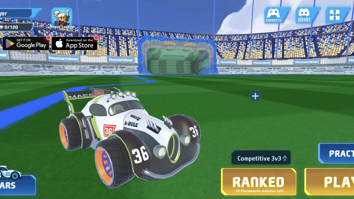 RocketGoal.io browser game