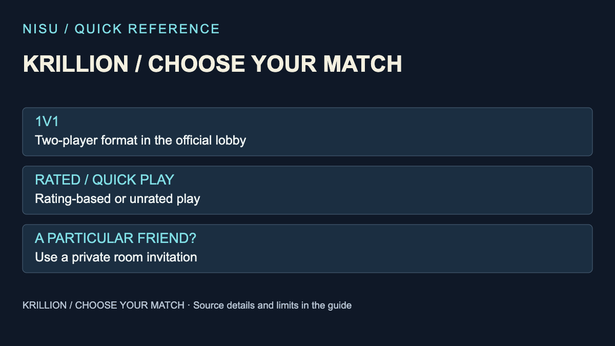 KRILLION / CHOOSE YOUR MATCH